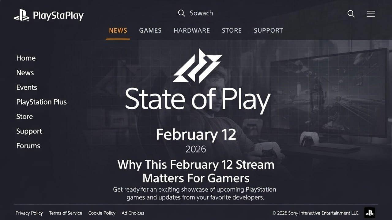 State of Play 2026 Why This February 12 Stream Matters For Gamers