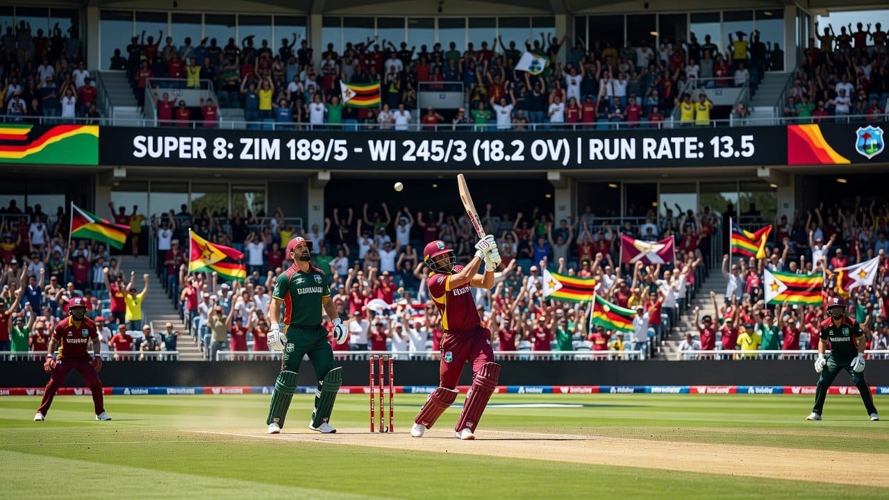 West Indies vs Zimbabwe Super 8 Clash Turning Into A Run-Fest