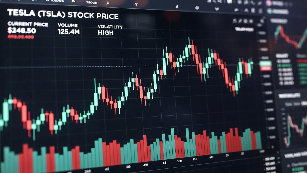 Tesla Shares Stay Volatile as Trading Picks Up