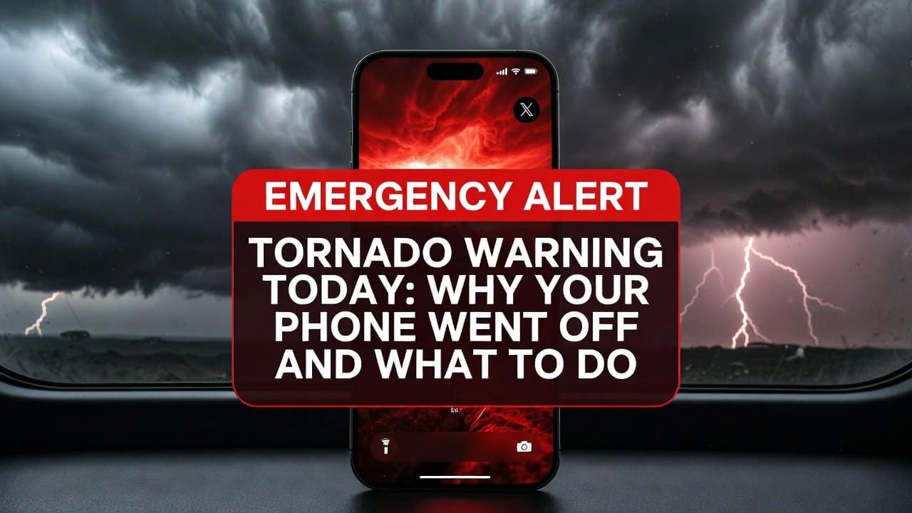 Tornado Warning Today Why Your Phone Went Off And What To Do