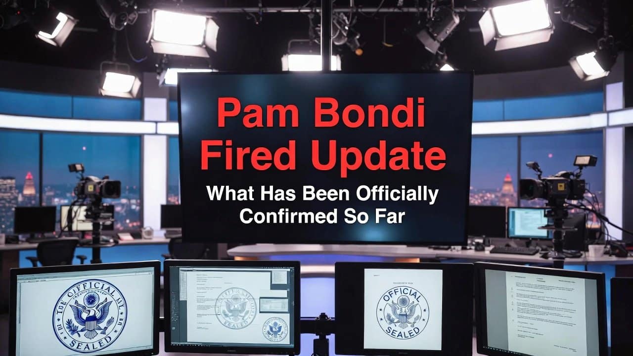 Pam Bondi Fired Update What Has Been Officially Confirmed So Far