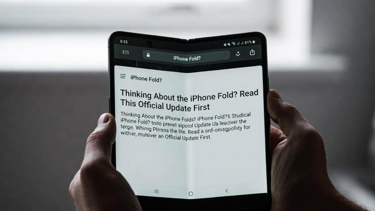 Thinking About the iPhone Fold Read This Official Update First