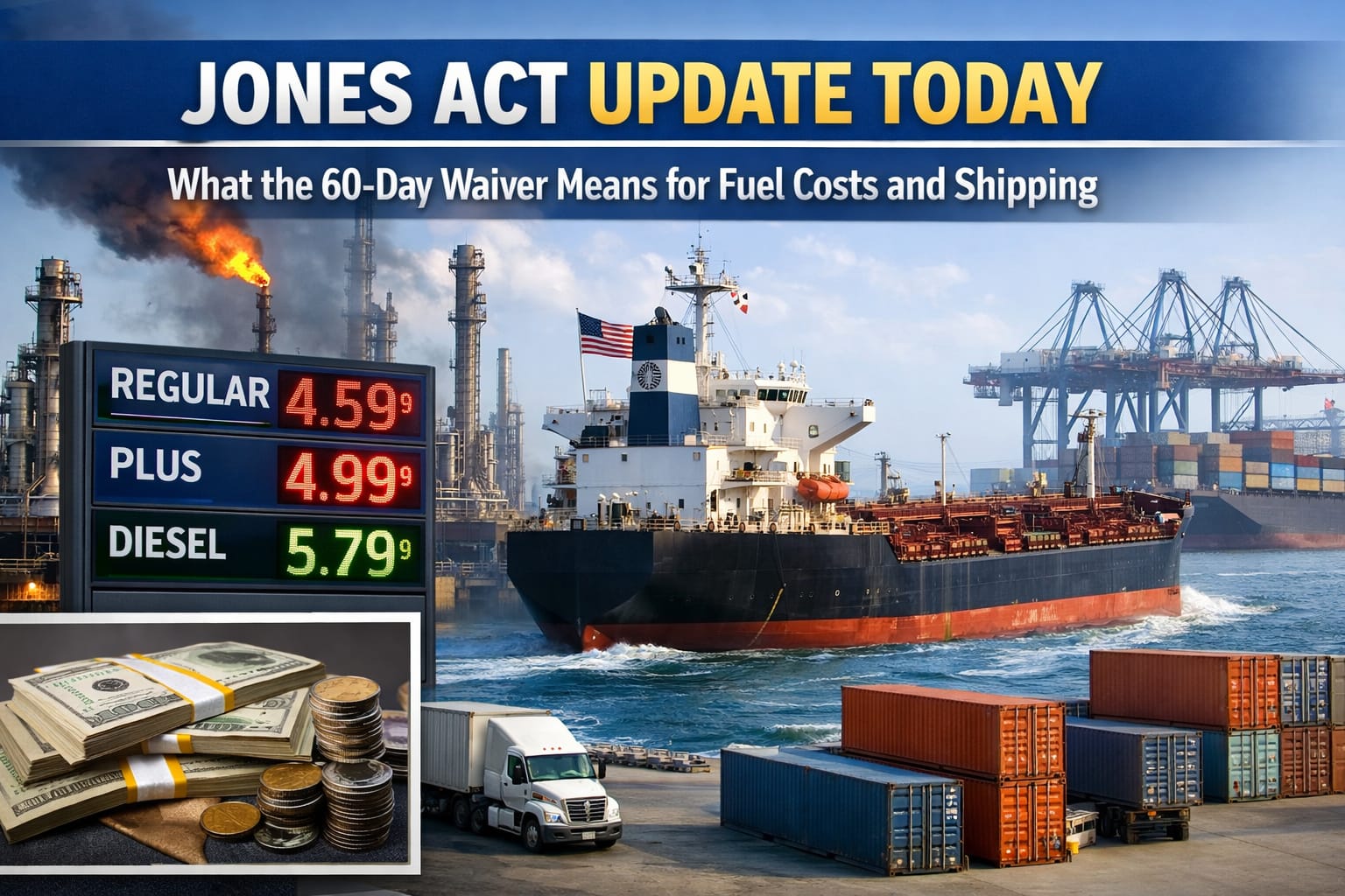 Jones Act Update Today What the 60-Day Waiver Means for Fuel Costs and Shipping
