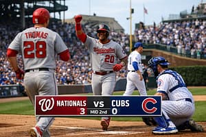 Nationals vs Cubs Live Update Washington Grabs the Early Edge at Wrigley